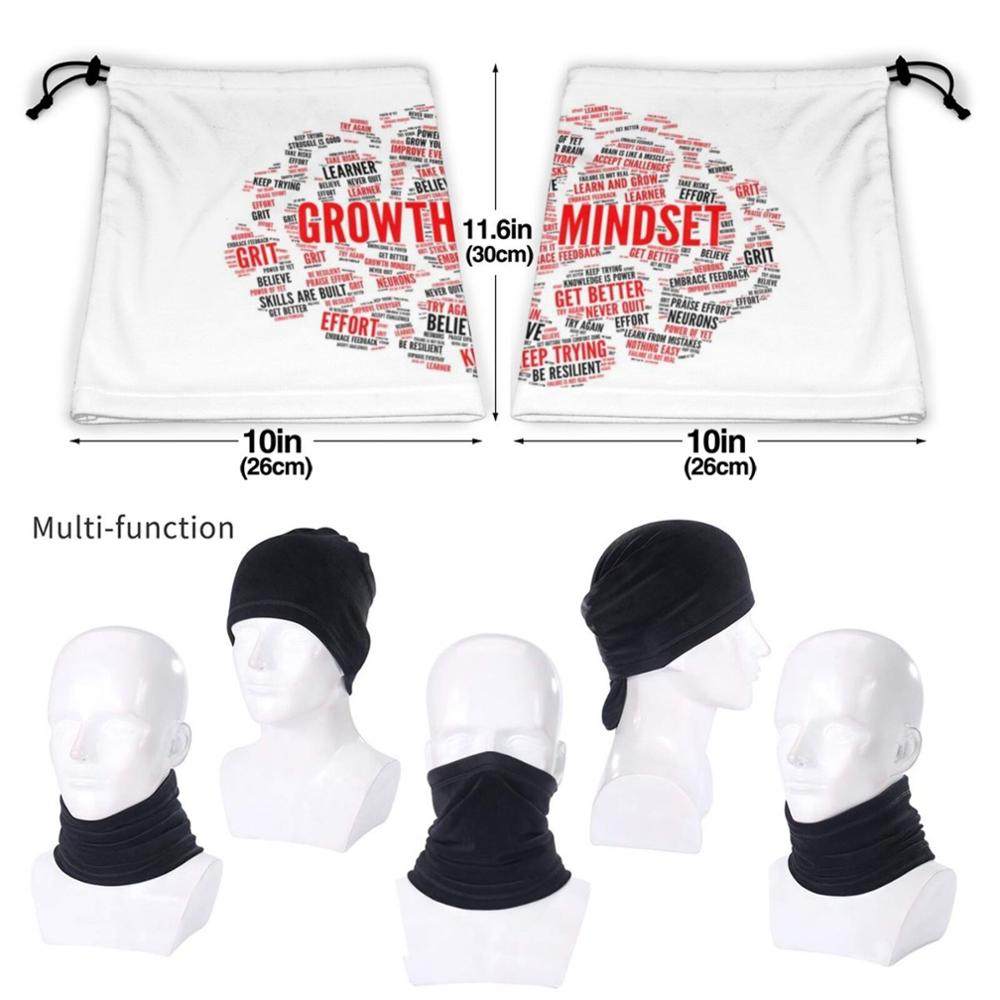 Growth Mindset Word Cloud Brain Bandana Scarf Mask Scarfs Neck Warmer Headwear Growth Mindset Mindset Teachers Student School