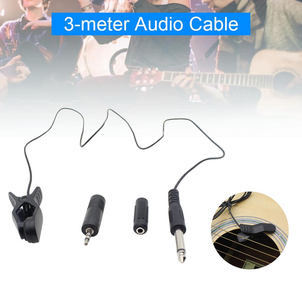 Gitaar Elektrische Bas Audiokabel Luidspreker Apparaat Muzikale Elektrische Gitaar Bas Instrument Kabel Audio Cord Met 3 Stereo Adapters