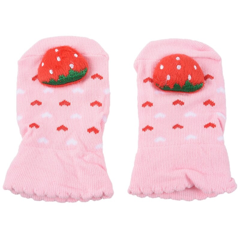 bébé fille garçon anti-dérapant chaussettes pantoufle dessin animé chaussures bottes 0-12 mois: Default Title
