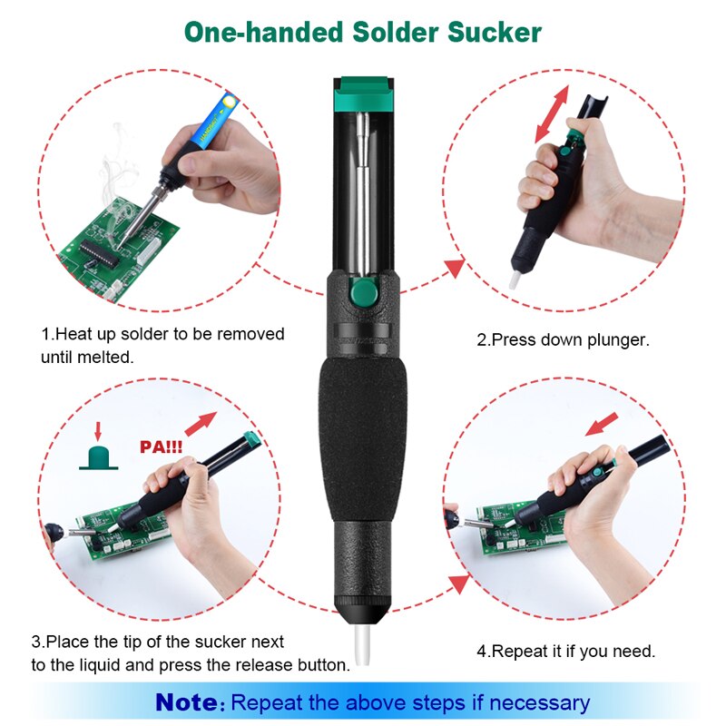 Handskit 80W Digital Soldering Iron kit Temperature Electric Soldering Iron 110V 220V Multimeter Desoldeirng Pump Welding Tool