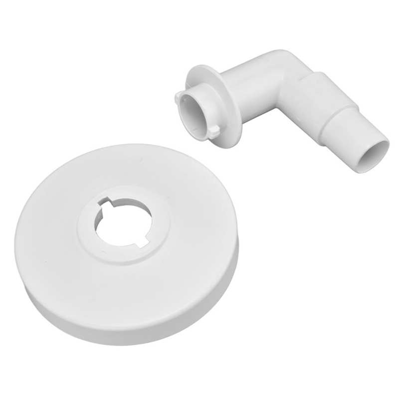 Vacuum Plate Adapter Exquisite Wear Resistant Plastic 15CM Skimmer Vacuum Plate with 90° Elbow for Swimming Pool