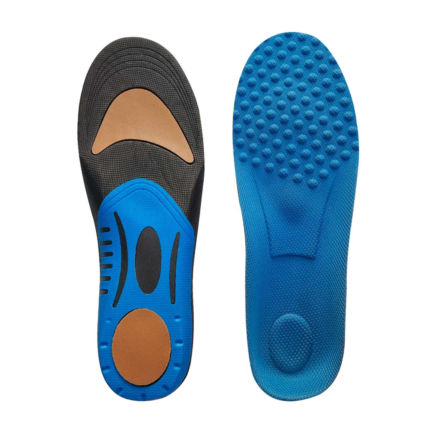 Palmilhas ortopédicas homem mulher arco apoio plana pé correção esportes acampamento massagem respirável almofada de absorção de suor: CINZA / 0.5