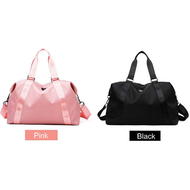 Sport Bag For Women Pink Men Gym Nylon Storage Bag Waterproof Travel Duffel Bag Shoulder Carry On Handbag For Fitness Gym Sack
