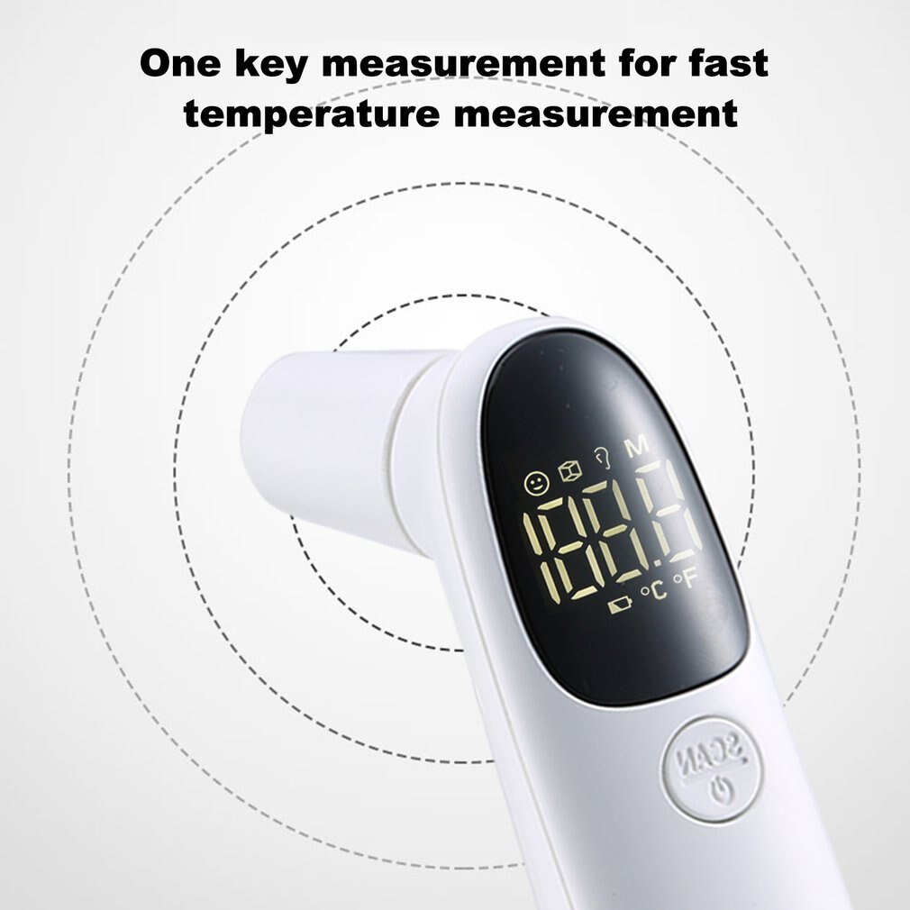 Infravermelho testa termômetro sem contato bebê adulto infravermelho termômetro eletrônico lcd backlight testa medidor de temperatura