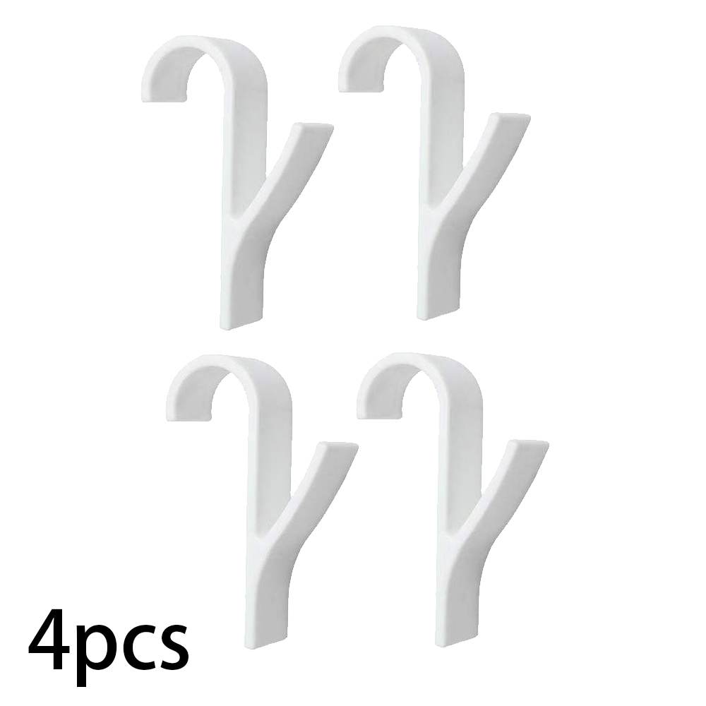 4 o 6 uds de Percha de para climatizada radiador de la toalla de baño gancho soporte colgador de ropa Percha Plegable bufanda Percha blanco