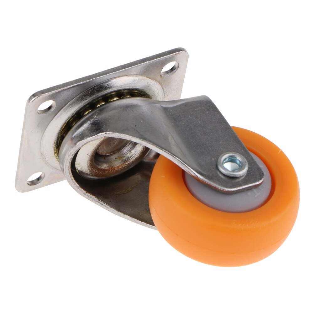 1 pc nylon svingbare hjul platehjul for sofamøbler kraftige hjul