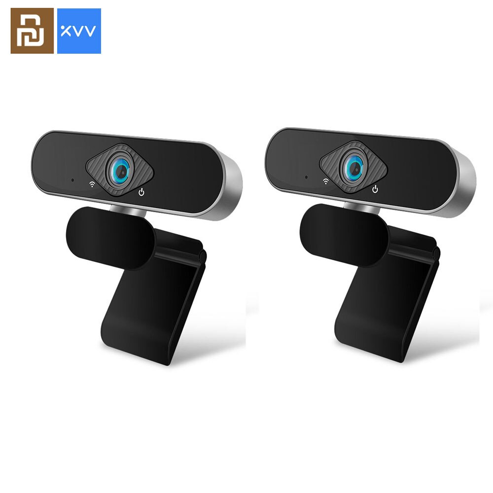 Xiaomi Xiaovv Webcam1080P ultraancho ángulo enfoque automático con construido en el micrófono para PC portátil de enseñanza en línea Web-cam Xiaomi: 2 PCS