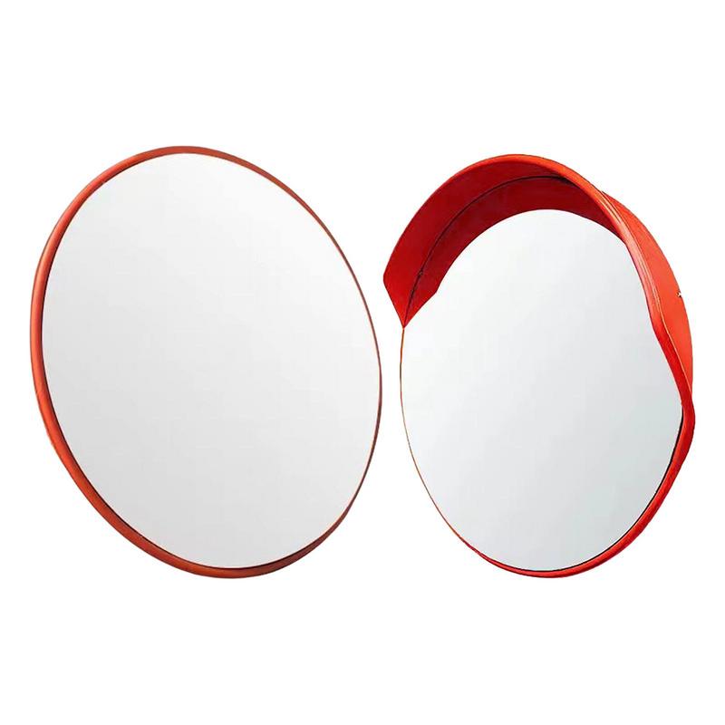 Espejo convexo de gran angular para garaje, espejo de tráfico antiimpacto de 17,7 cm, vista clara 360D, Soporte de Seguridad, 1 unidad