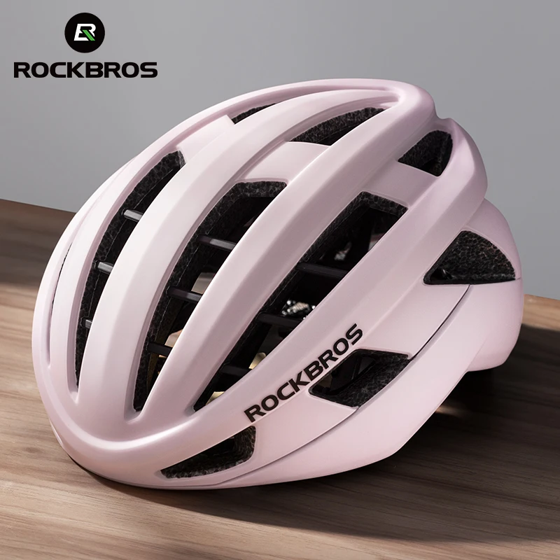 ROCKBROS Bicycle Helmet Adults MTB Road Bike Helmet Breathable Intergrally-molded Head Safety Men Women Cycling Helmet: S / Brown