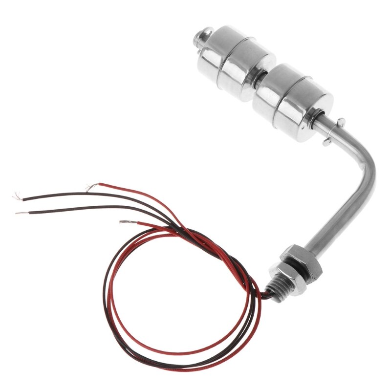 Stainless Steel Right Angle Water Level Sensor Liquid Float Switch for Tank Pool Water Float Switch 10W