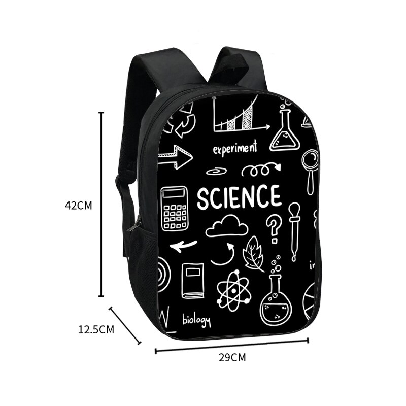 Periodensystem der Elemente Druck Schule Rucksack für Teenager Jungen Mädchen Daypack Genius freundlicher Schule Taschen Chemie Rucksack