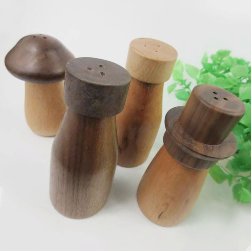 Japanese Mushroom Toothpick Box Wooden Popular Solid Wood Toothpcks Simple Personality Restaurant Toothpick Container