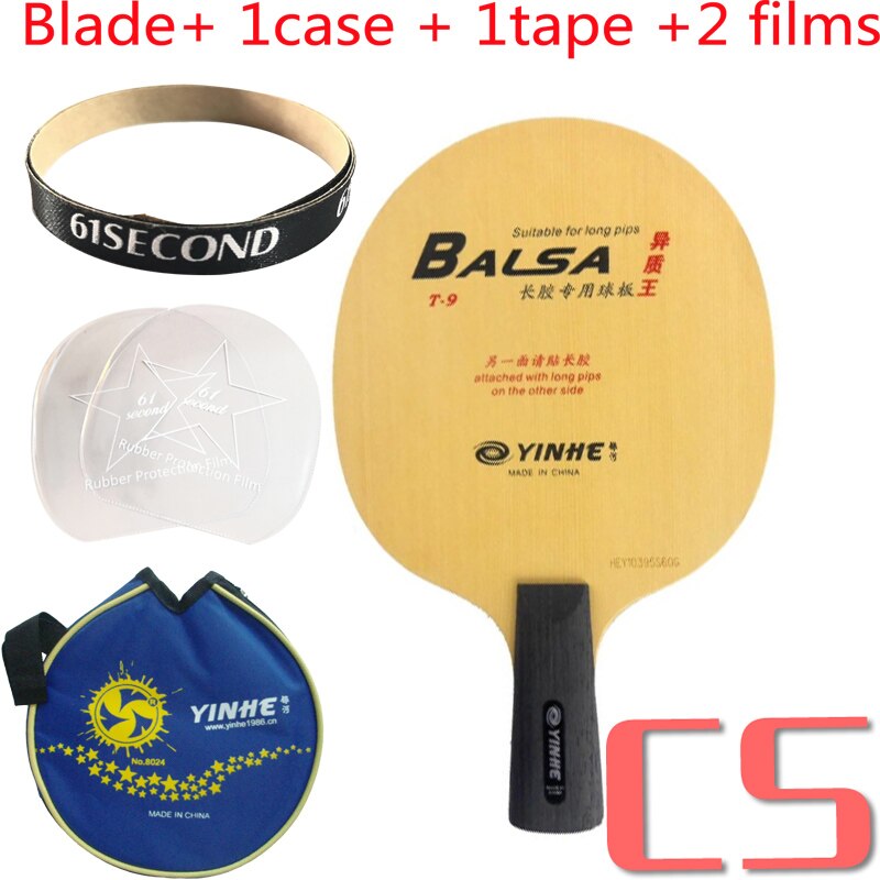 Yinhe via láctea galaxy T-9 t9 t 9 ténis de mesa pingpong lâmina: CS with LY 1 case