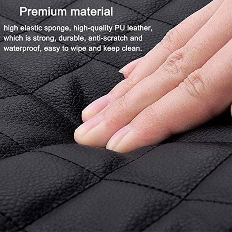 Center Console Cover PU Leather Anti-Slip Armrest Cover for Ford Explorer SUVs