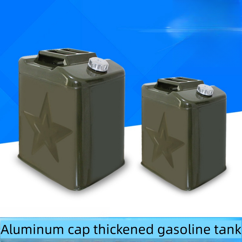 Car gasoline barrel diesel fuel tank car spare fuel tank 10 liters 20 liters thickened tin bucket
