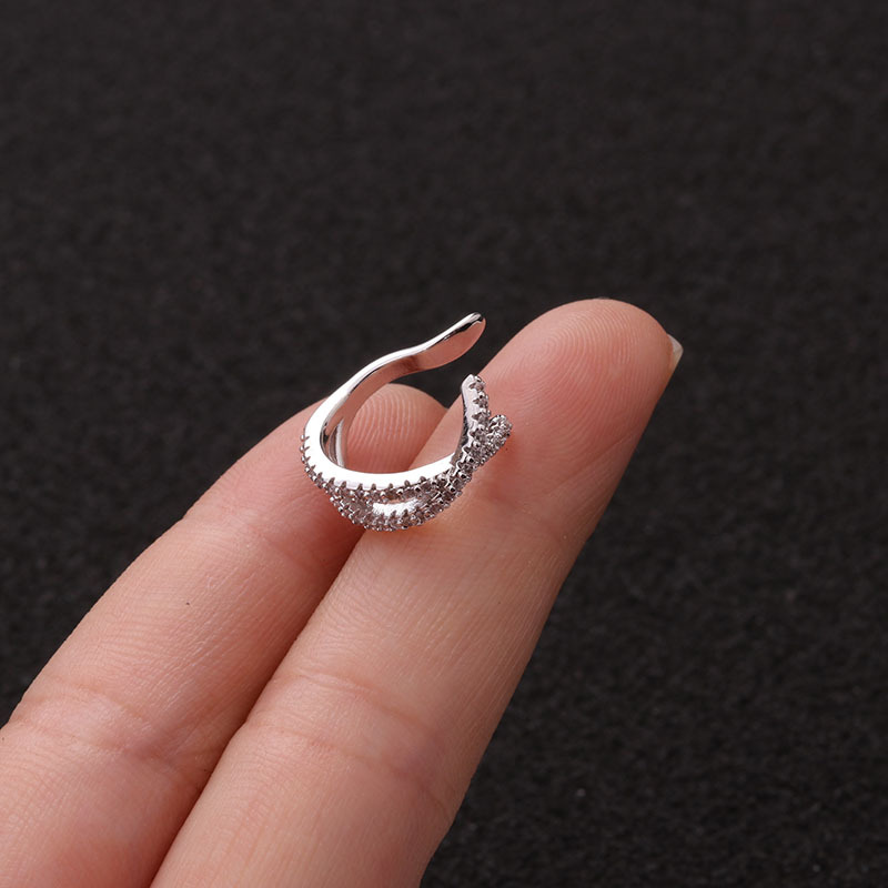 Helix Piercing Star Earrings Women 1pc Trend Zircon Lobe Rook Piercing Tragus Daith Cartilage Ear Jewelry Body Accessories