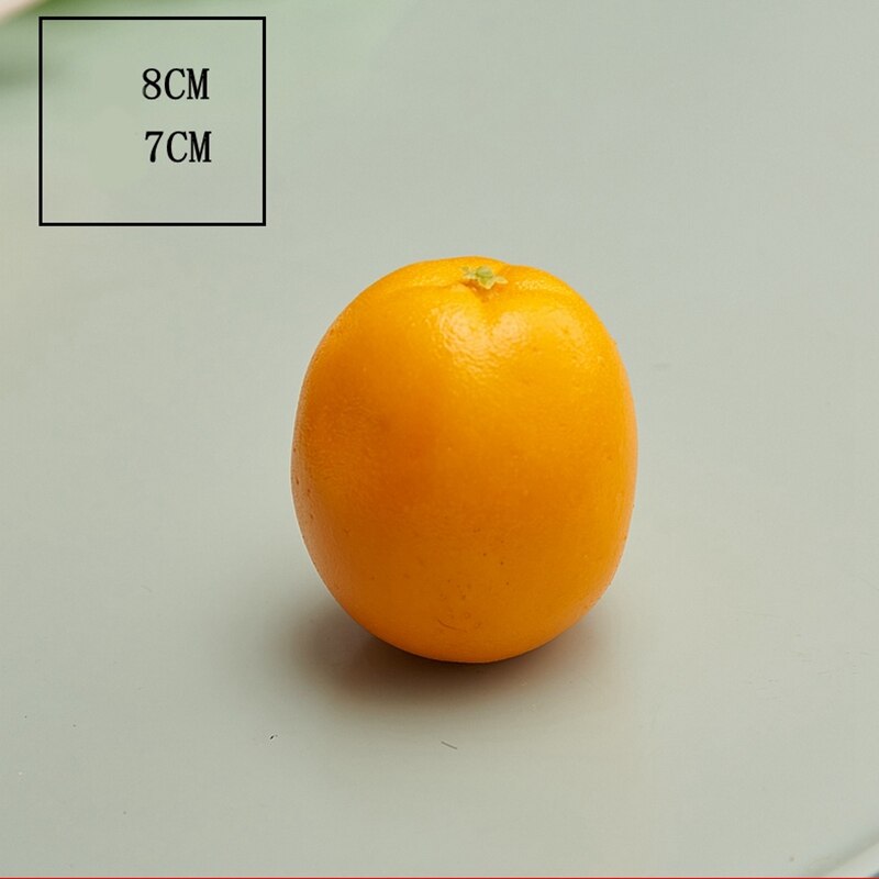 Accesorios de simulación de fruta naranja comida modelo juguete fruta y verdura decoración del hogar gabinete Decoración