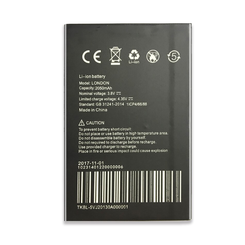 100% Tested 3.8V 2050mAh batterie battery for UMI London SmartPhone battery Batteria batterij +Track code
