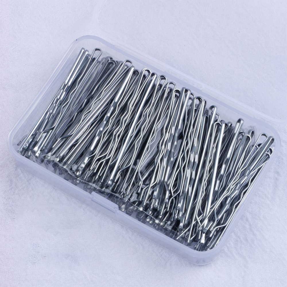 150 pçs feminino sólido casual bobby pin caixa conjunto para vida diária pinos feminino grampos de cabelo para ferramentas de maquiagem acessórios de estilo de cabelo