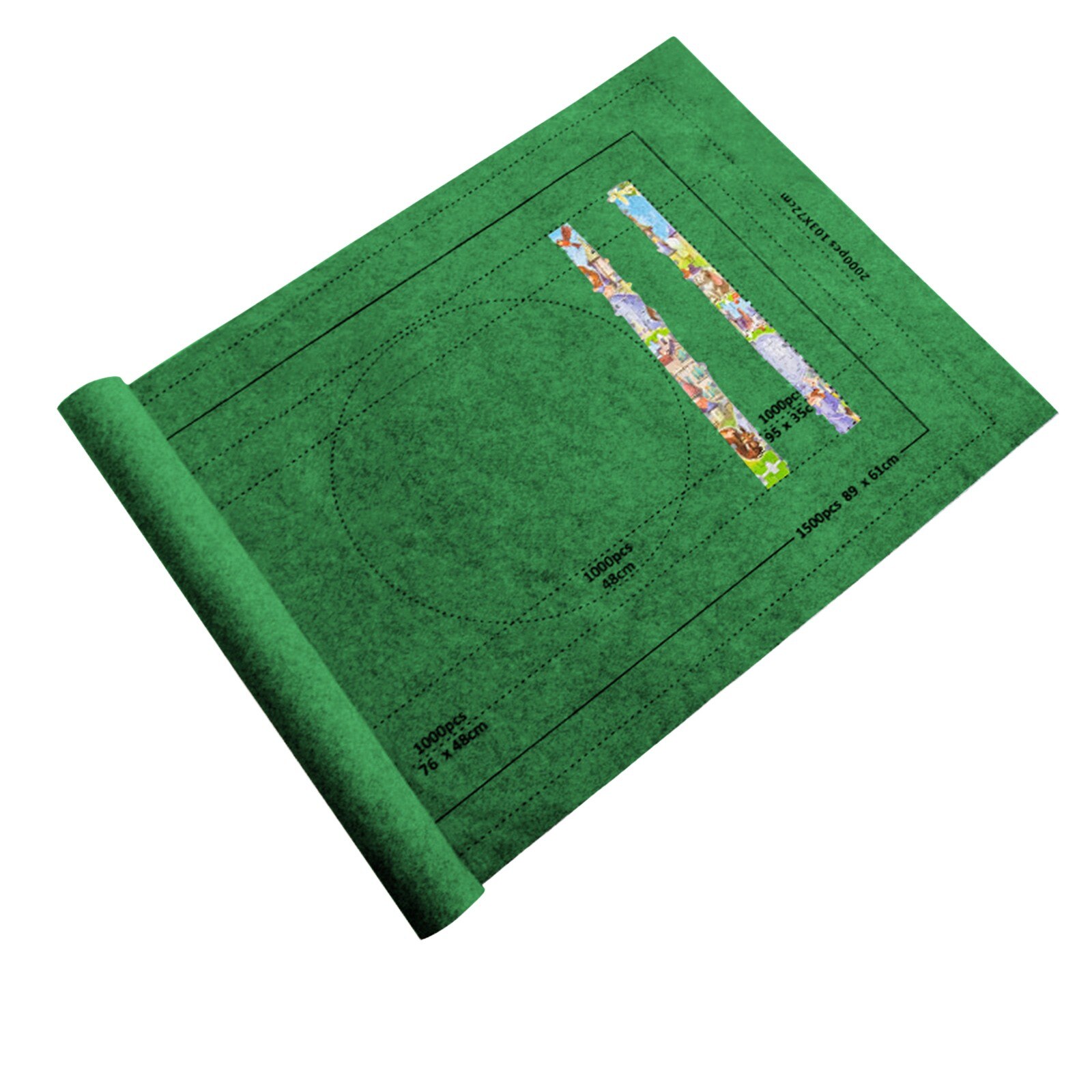 40# Jigsaw Puzzle Roll Mat Puzzle Storage Puzzle Saver, Environmental Friendly Material, Store Jigsaw Puzzles Up To 1,500 Pieces