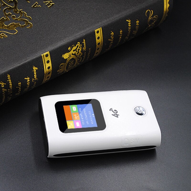 4g routeurs wi-fi mifi 4g lte, point d'accès wi-fi mobile de poche, batterie externe 5200 mah, carte sim globale fdd/tdd