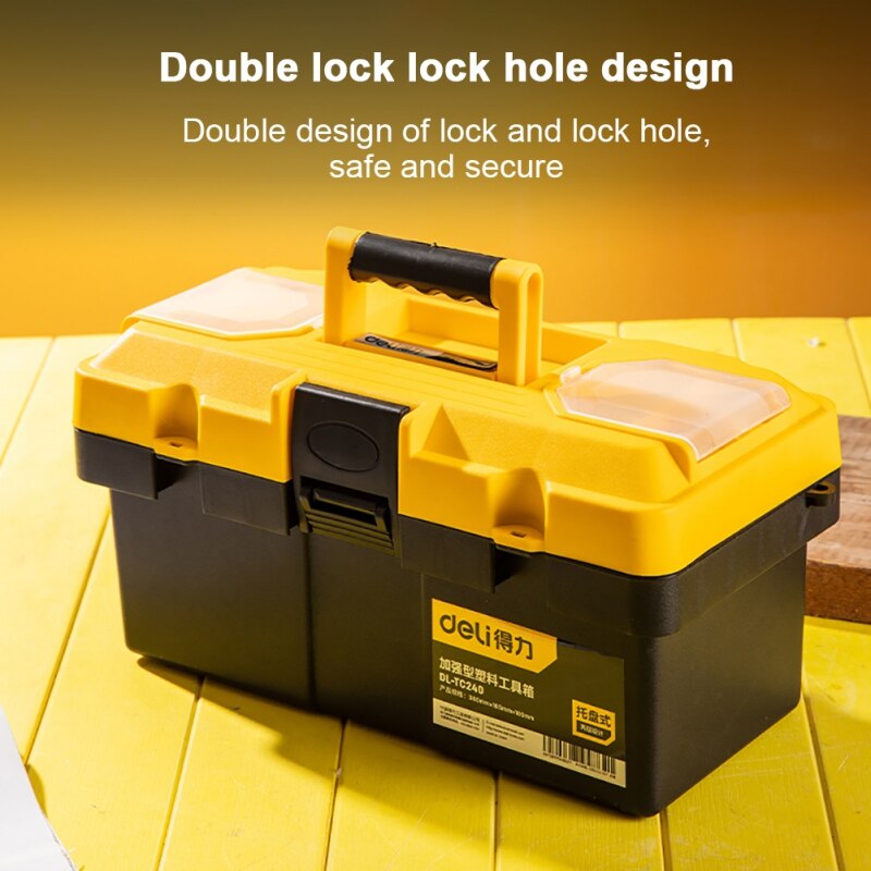 Reinforced Tool Box Thickened PP Plastic Storage Box Car Multi-function Repair Tool Box Household Hardware Storage Box