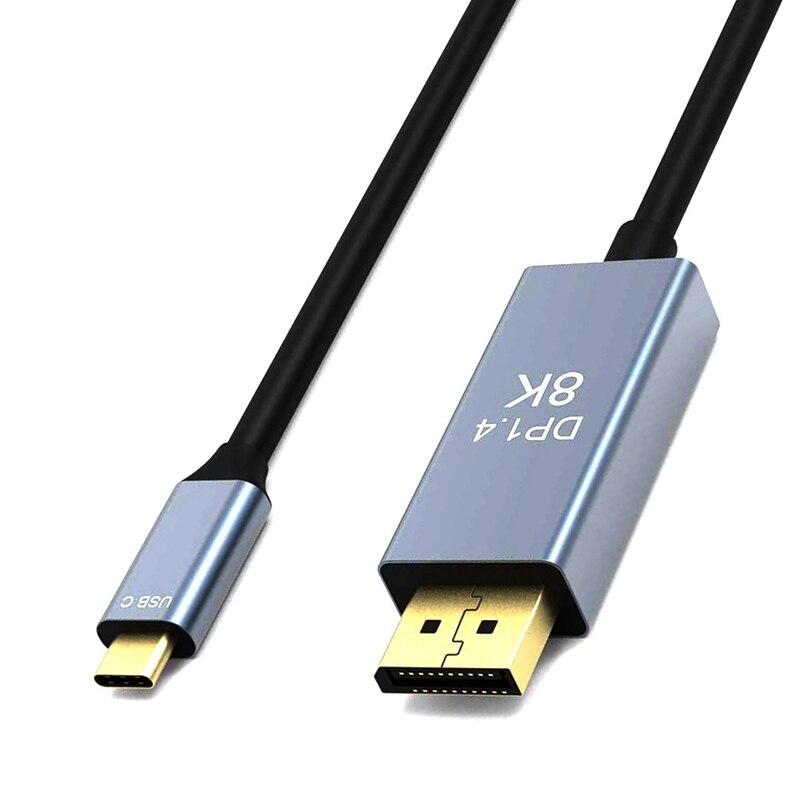 Nowy kabel USB C A DisplayPort De 8 K/60Hz, USB Tipo C A DP 1.4, kompatybilny kabel z 8 K 60 Hz