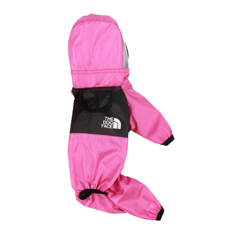 Big Dog Waterproof Dog Raincoat 8 Size Polyester Reflective Hooded Raincoat Dog Pet Raincoat Chihuahua French Bulldog: Mei Hong / XXL