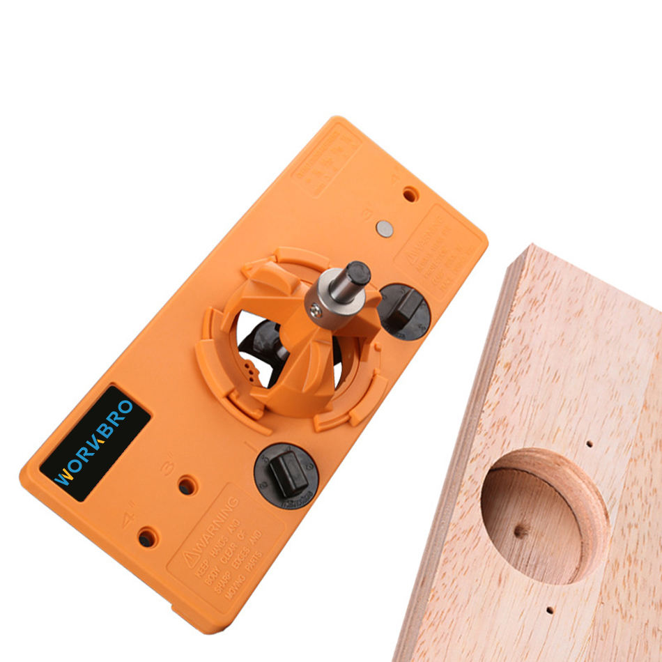 35mm Concealed Hinge Jig kit Woodworking Tools suitable for Face Frame Cabinet Cupboard Door Hinges Installation