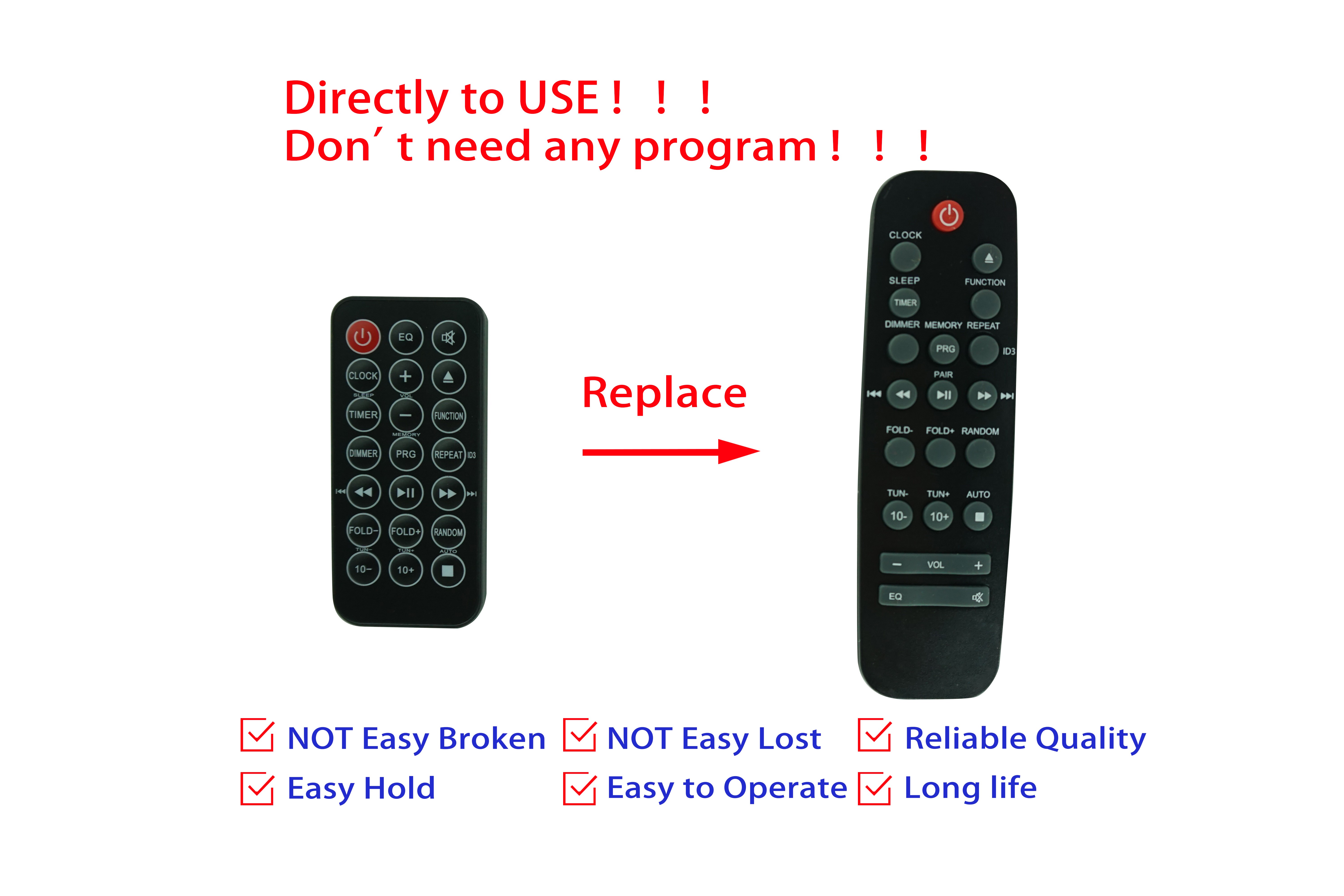 Remote Control For Britz BZ-T7750 BZ-T7780 BZ-T8300 BZ-T8500 BZ-T8400 Bluetooth Stereo Micro CD Audio system MP3 player