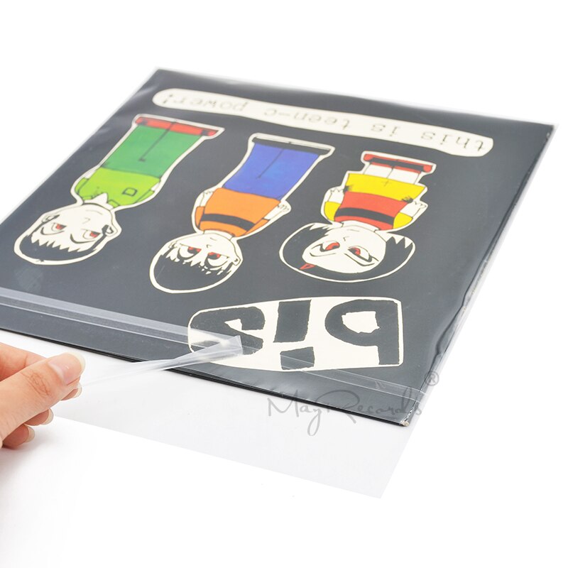 25 Clear Resealable 4 Mil Plastic Vinyl Record Outer Sleeves for 10'' Record Cover