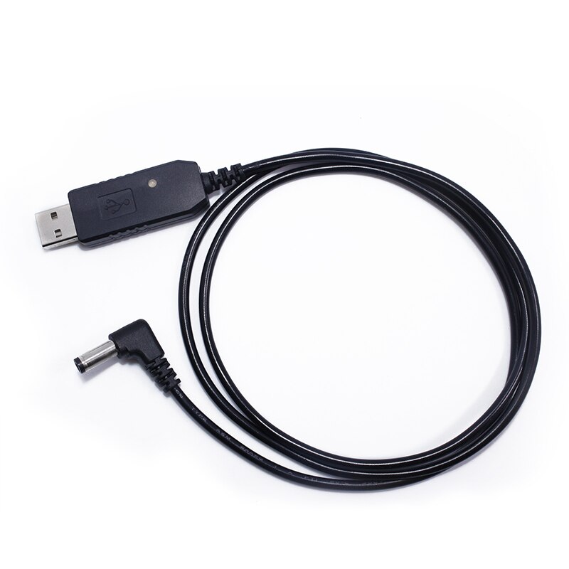 Originele Draagbare Usb Lader Kabel Met Indicatielampje Voor Baofeng UV-5R, UV-82, BF-F8HP, GT-3, UV-9R Plus Walkie Talkie Ham Radio