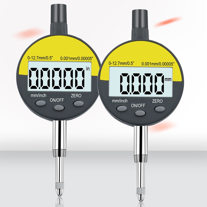 0.001mm Electronic Micrometer 0.00005" Digital Micrometer Metric Inch Range 0-12.7mm 0.5" Dial Indicator Gauge With Retail Box
