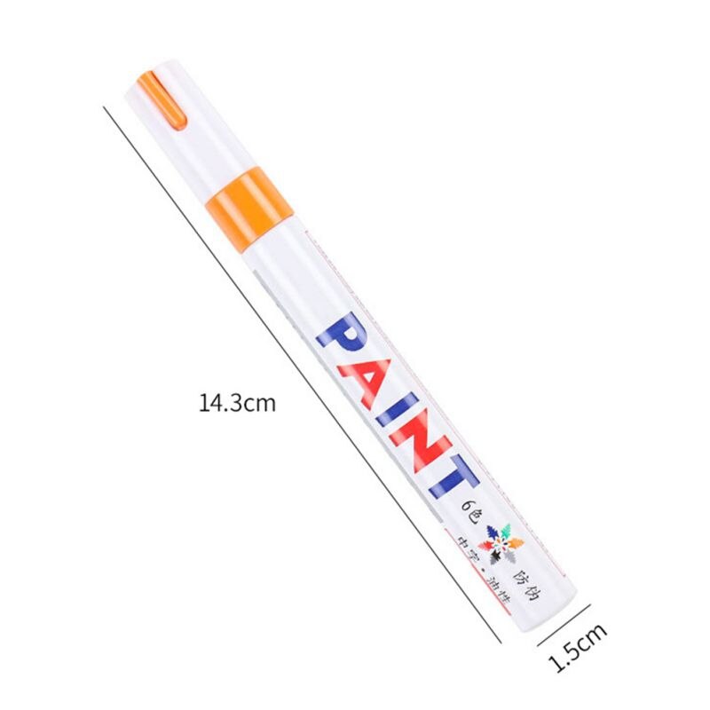 Tile Marker Repair Wall Pen White Grout Marker Odorless Non Toxic for Tiles Floor and Tyre Painting Mark Pen: Orange