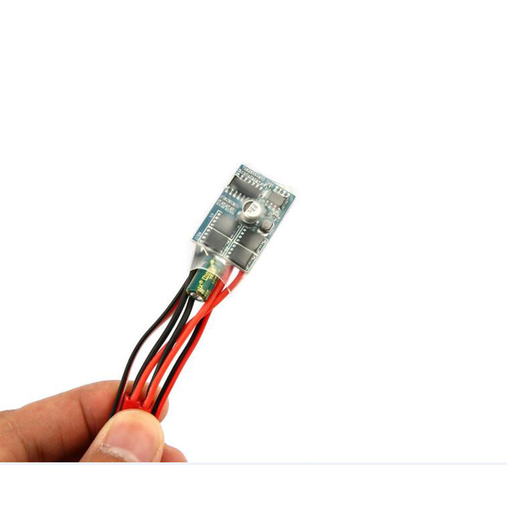 10A ESC Bidirectional Brushed Electric Speed Controller with Break for 1/16 1/18 1/24 RC Car Truck Boat