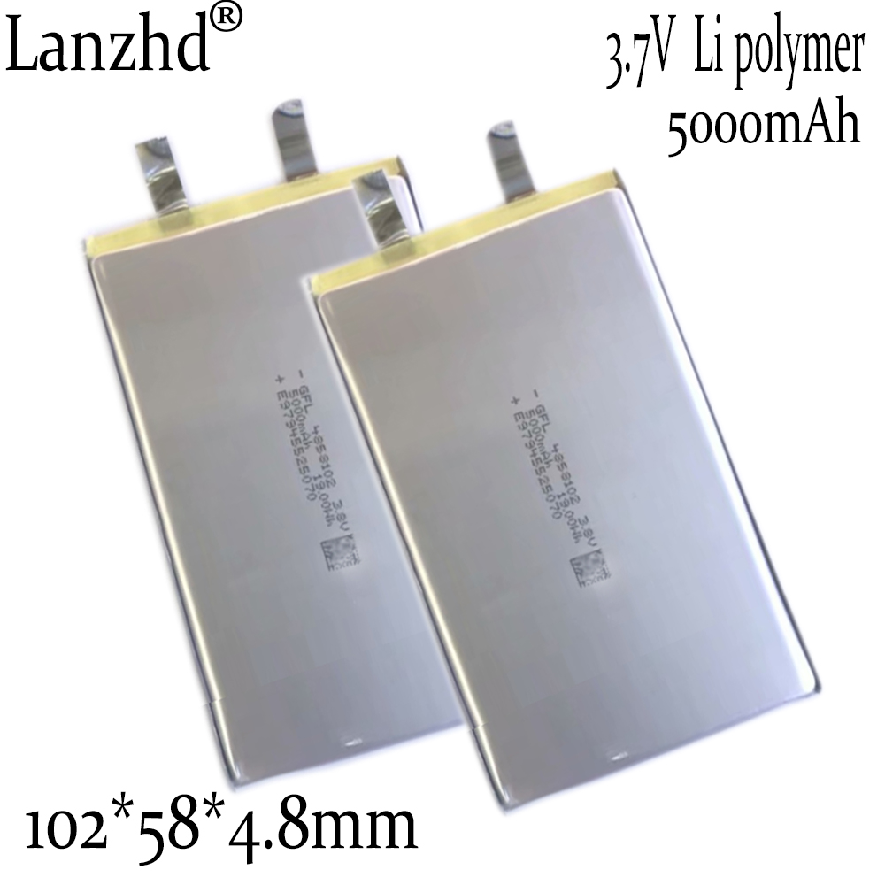 1-10 sztuk DIY baterie 3.7V Li bateria litowo-polimerowa 4858102 5000mAh do Tablet komputer zasilanie mobilne nadzoru medycznego,