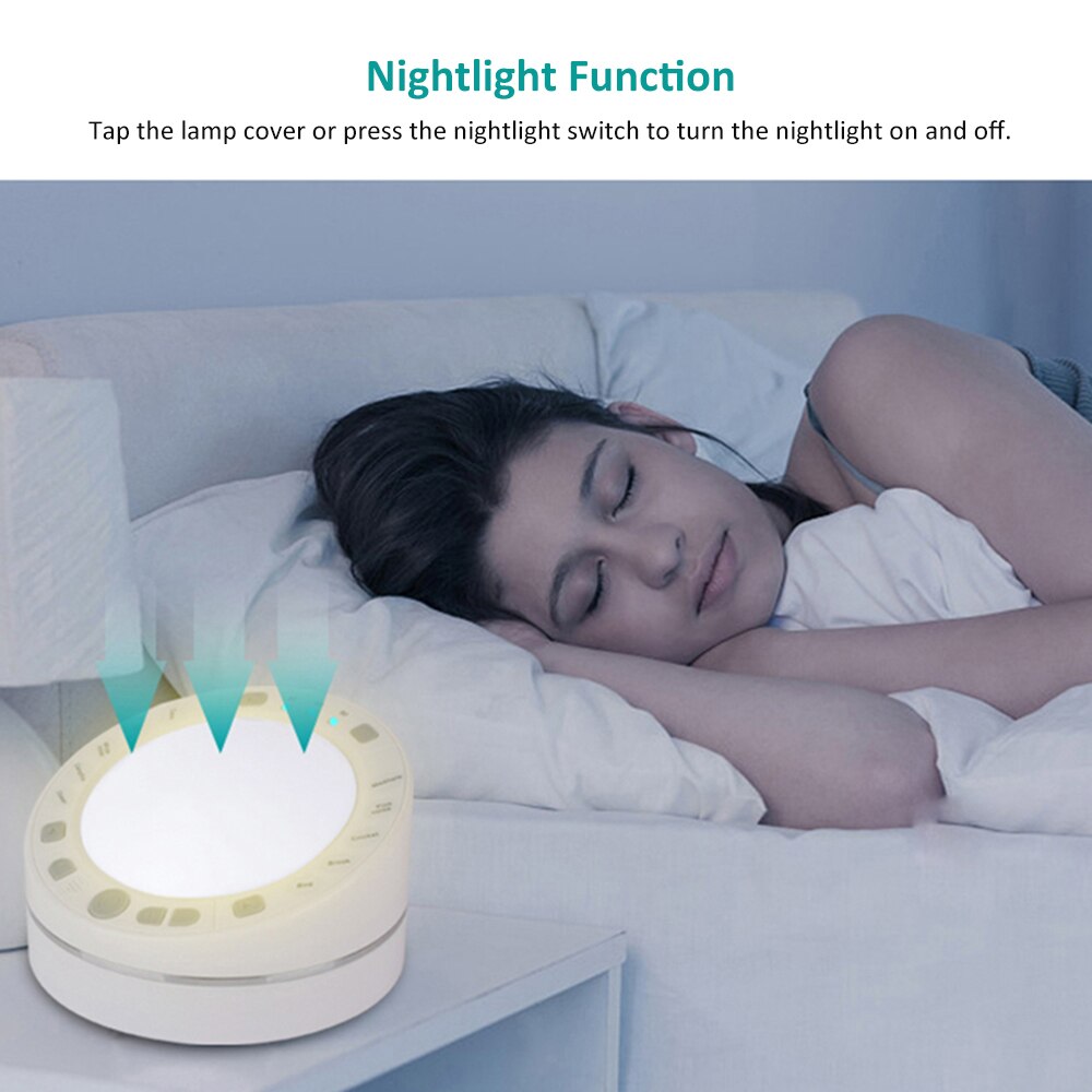 White Noise Sleep Therapy Device Sound Relaxation Machine Sleeping Helper Insomnia Physiotherapy Instrument Sleep Helper