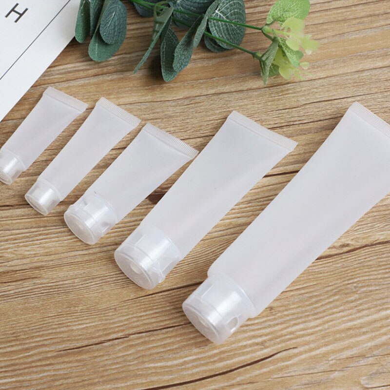 10Pcs 15Ml-100Ml Lege Reizen Cosmetische Soft Tube Squeezable Gezichtscrème Container Hand Sanitizer Lotion Fles gel Sample Pot