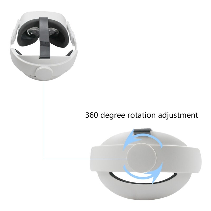 Verstellbares kopfband für oculus quest 2 vr, kopfband  t84d