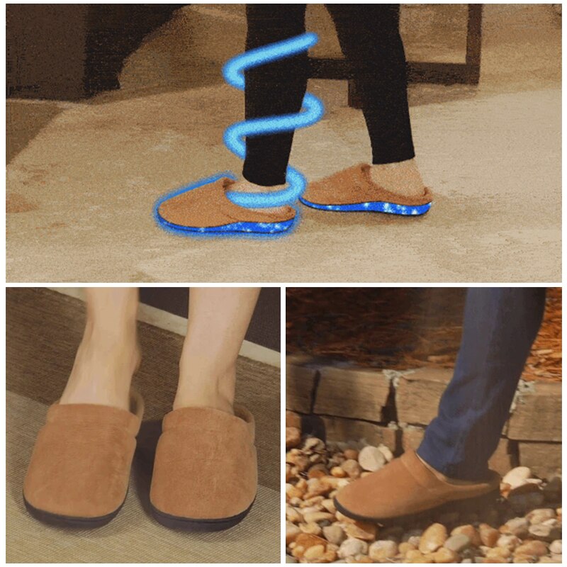 Zapatillas de Gel relajante de espuma viscoelástica, cómodas pantuflas calientes de felpa para el hogar, Unisex, XIN