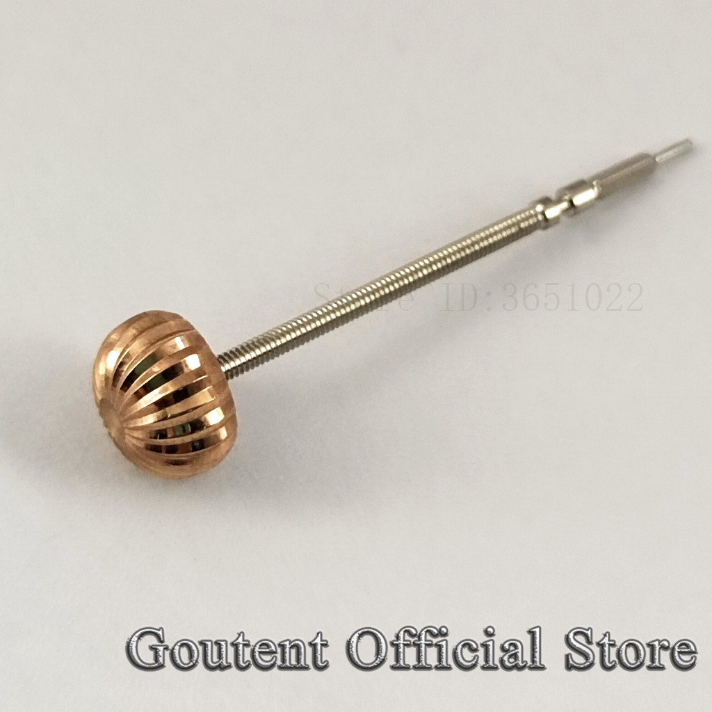 Goutent Rose Gold Steel Watch Crown With Stem Fit 6497/6498 Seagull ST3600/3620 Movement