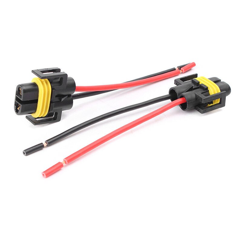 Fog Light Lamp connector Heavy duty High efficient For Headlight 2pcs Set Female Adapter H11 H8