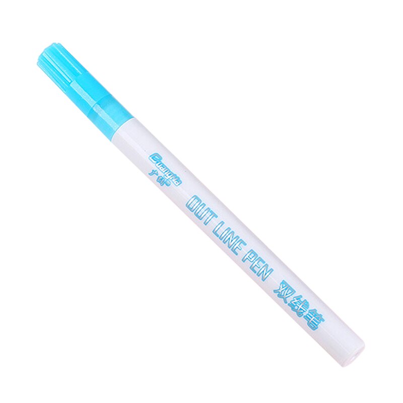 Card Writing Drawing Double Line Outline Pen Portable for School DIY Poster TI99