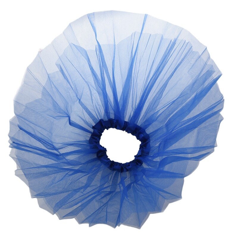 Kids Girls Modern Ballet Dressing Fairy Tutu Skirt Dark blue