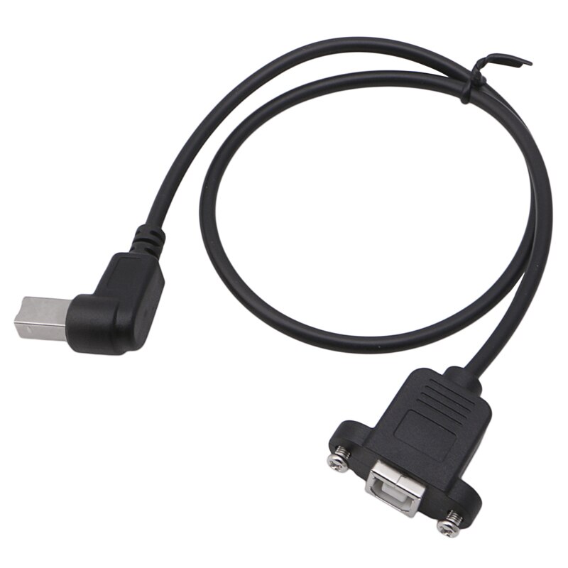 50cm Extension Cable USB 2.0 B Male to USB B Female Socket Printer Panel Mount