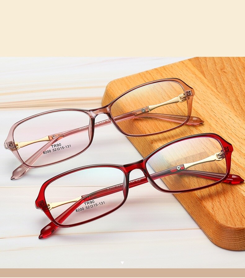 TR 90 Rectangle Clear Eyeglasses Progressive transparency Glasses Frame Brand Sport Stylish Prescription Glasses Men and Women