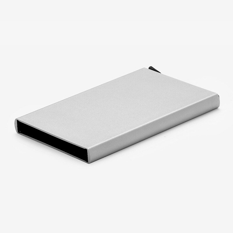 Anti-Diefstal Id Credit Kaarthouder Porte Carte Dunne Aluminium Metalen Portefeuilles Pocket Case Bank Vrouwen Mannen Credit Card doos