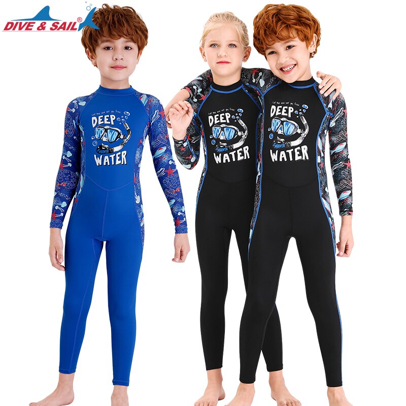 Kids Diving Wetsuit One-piece Child Youth Scuba Dive Suit Jumpsuit