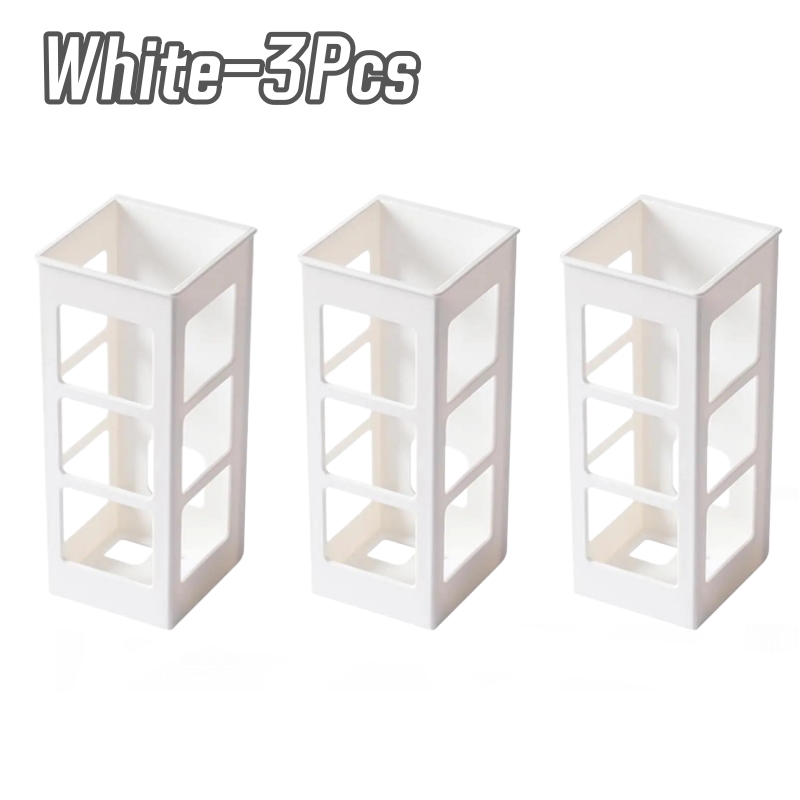 6Pcs Curling Iron Organizer Bathroom Wall-mounted Hair Straightener Holder Perforation-free Hair Tools Makeup Organizer Box: Yellow