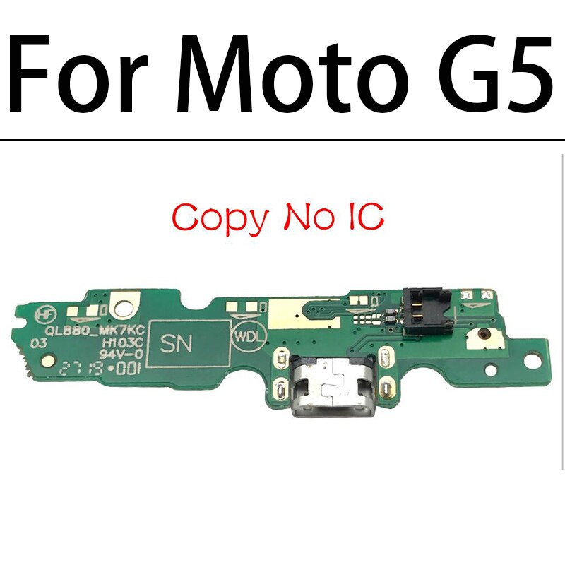 Nueva placa del cargador PCB Flex para Moto G5 G6 G8 jugar G7 de G8 más G8 poder Lite una fusión Hyper USB puerto de carga Flex: G5 Copy